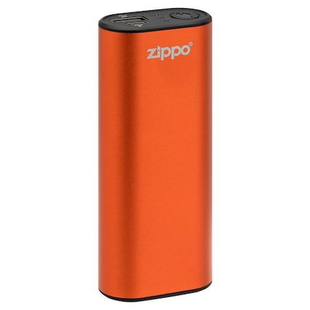 Zippo HeatBank 6 Hour USB Rechargeable Hand Warmer, 3 Settings, Orange 40614